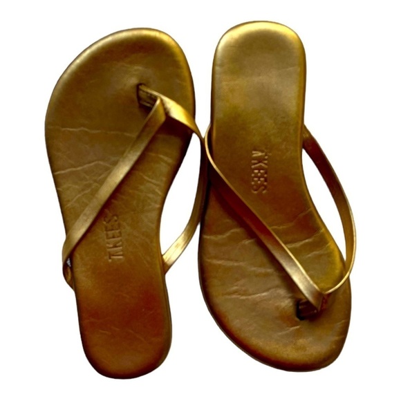 TKEES Mini Gold Sandal - Picture 2 of 3